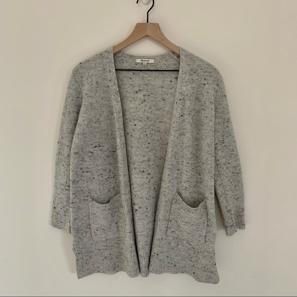 Madewell Sweaters - Madewell Grey Slub Open Front Cardigan Sweater Size XS